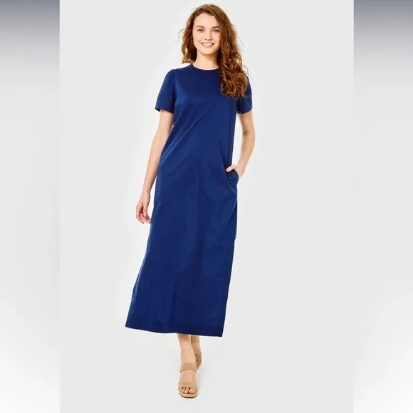 Cartolina Nantucket | Dresses | Cartolina Nantucket The Elodie Maxi Dress  Navy Ocean Carven Blue Xs | Poshmark